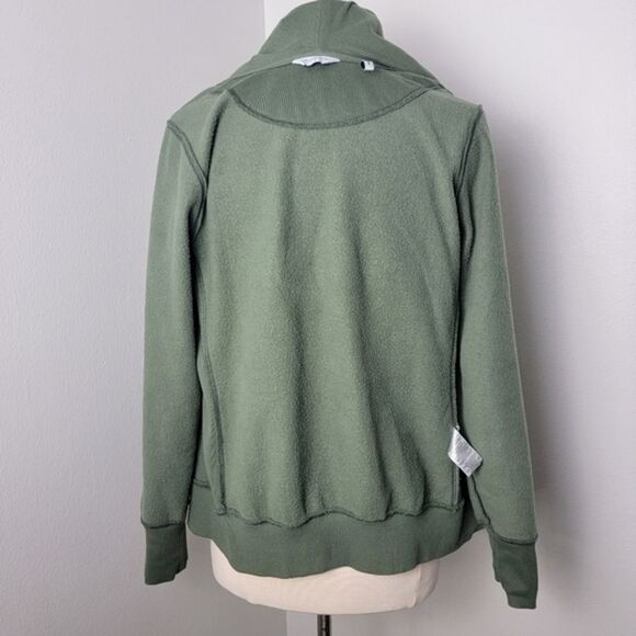 Peloton Green Ultimate Fleece Zip-Up Hooded Sweatshirt With Pockets Size Medium - Picture 11 of 13
